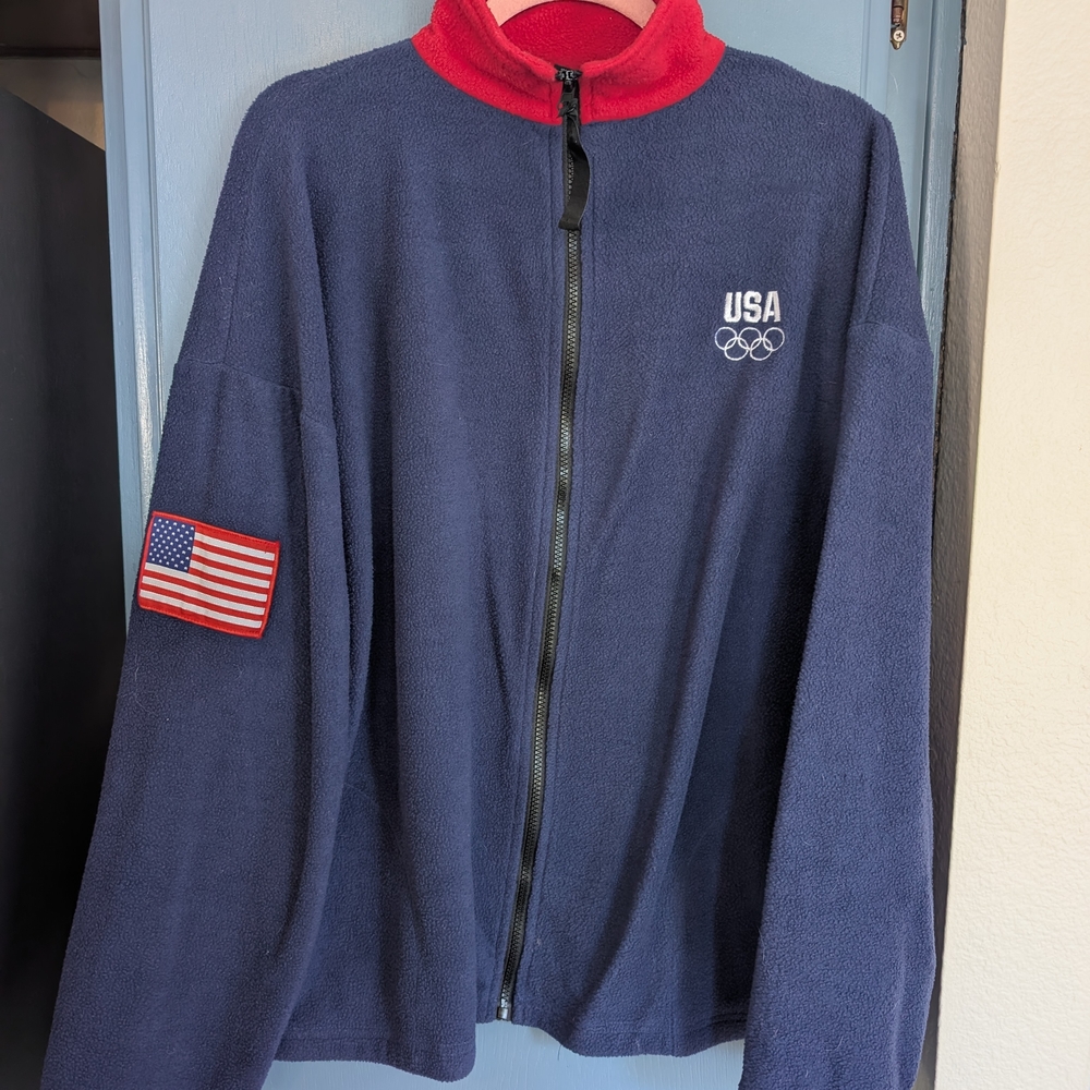 Vintage USA Olympics Fleece Jacket